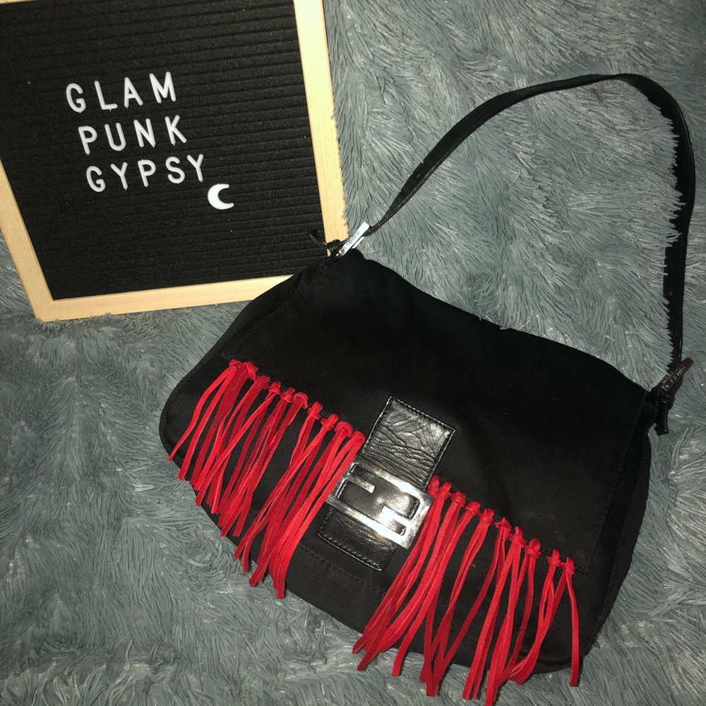 💕SOLD 💕Custom*** Fendi Shoulder Bag w/ fringe